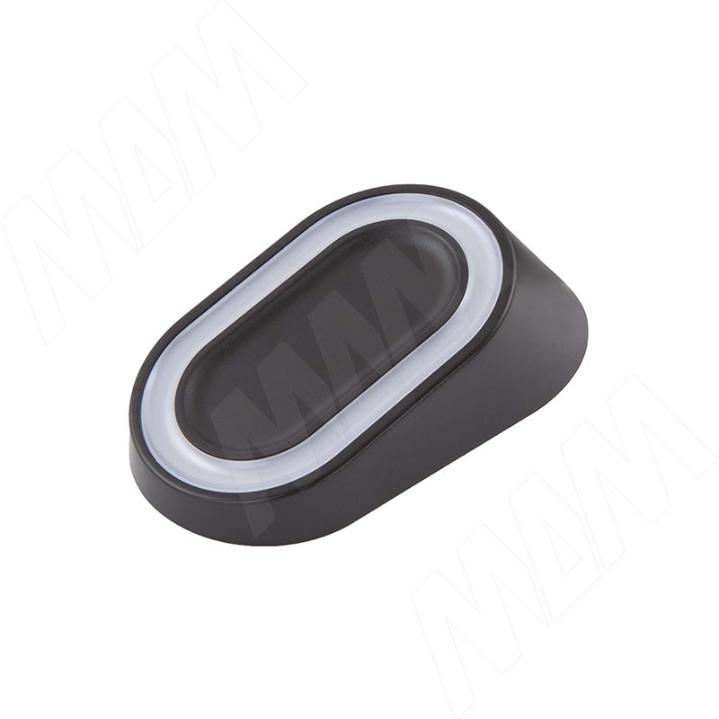 АУРА Светильник овальный, 12V, 2,5W, черный, AURA (AU12-NO-BL-NW3)
