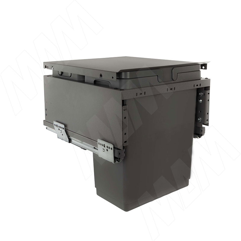 GLOBE 2.0 M45W Система сортировки и хранения, 3 емкости (30л+10л+9л), креп. фасада, полн.выдв., плавн.закр., направл. Nova Pro, крышка-полка (PG2GME453SCGMRF)
