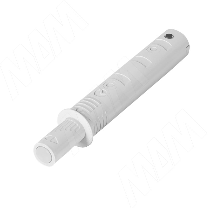 K-PUSH TECH толкатель 14 мм врезной с рез. демпфером, белый (57002040AB)