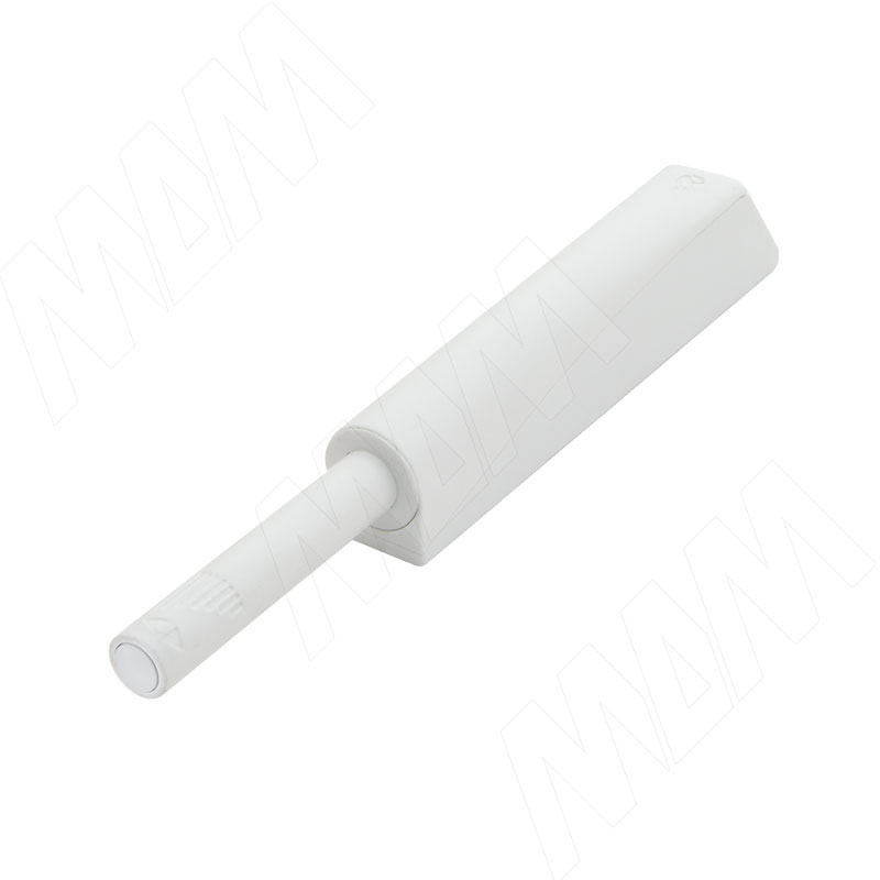 K-PUSH TECH толкатель с демпфером 37 мм, накладной линейный, белый (57008040AB SET)