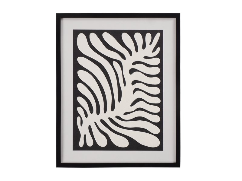 Картина Флорал Черный 40x50