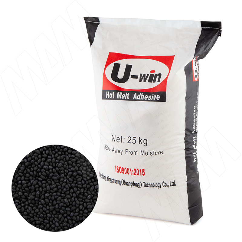 Клей U-win T-7641 black EVA высокотемпературный, черный, 25 кг (T-7641B)