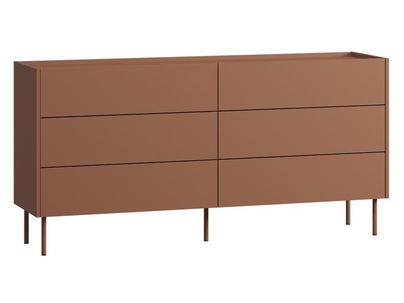 Комод Дигарс 163x81 Терракотовый