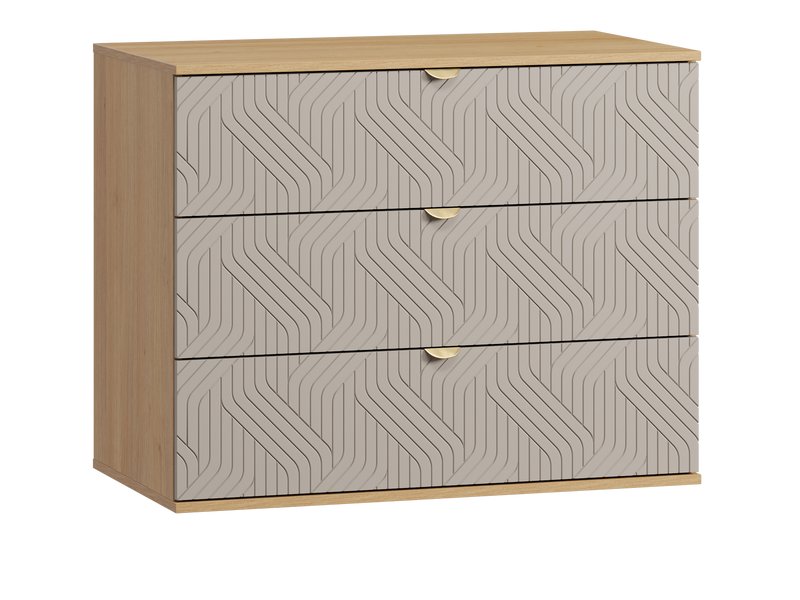 Комод Монблан 93x76 Косы Латте