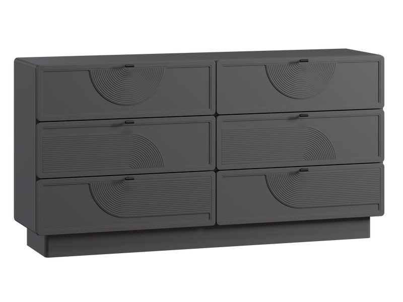 Комод Монсон 160x82 Графитовый