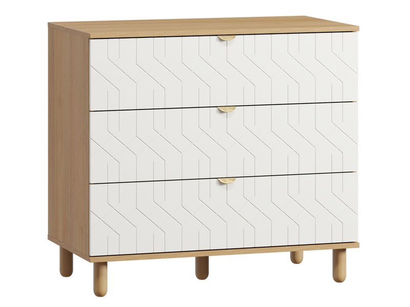 Комод Теджонс 93x85 Деко Белый