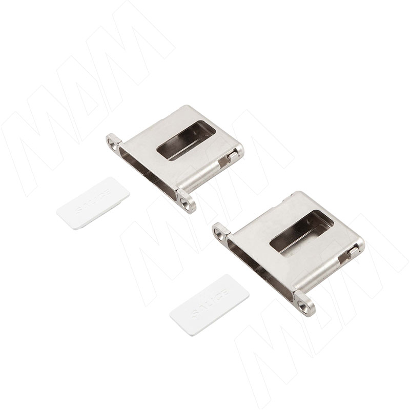 КОНЕКТА Комплект адаптеров для петли, врезные, никель, CONECTA (DQG3BX9XS)