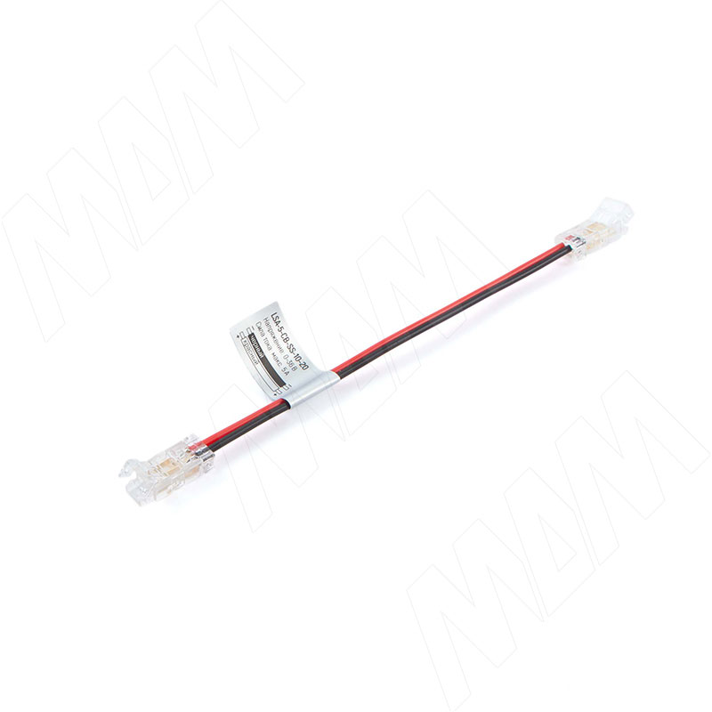 Коннектор для ленты COB и SMD, 5 мм, провод 100 мм, IP20 (LSA-5-CB-SS-10-20)