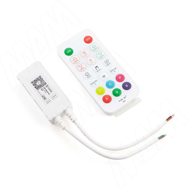 КОР Диммер с пультом ДУ, 2.4ГГц, для светодиодной ленты RGB, CORE (CORE-RGB-RC-WH)