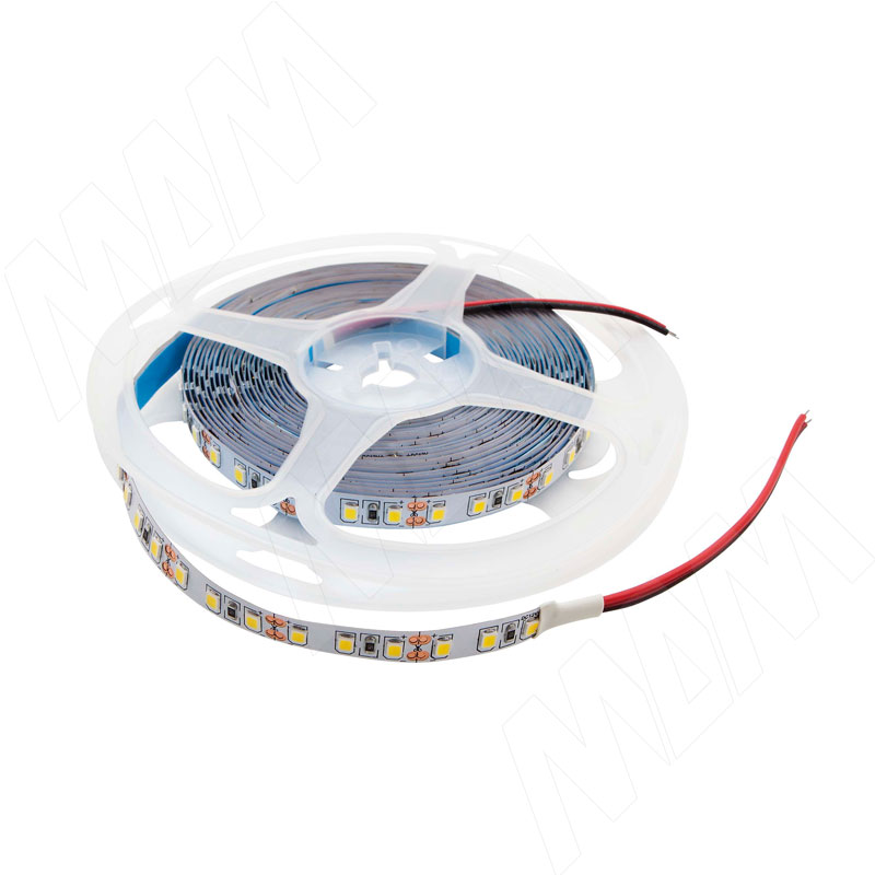 Лента светодиодная 2835/120, 12V, 5 м, теплый белый 3200К, IP20, 9.6W/1м (LS12-2835WW20-9.6)
