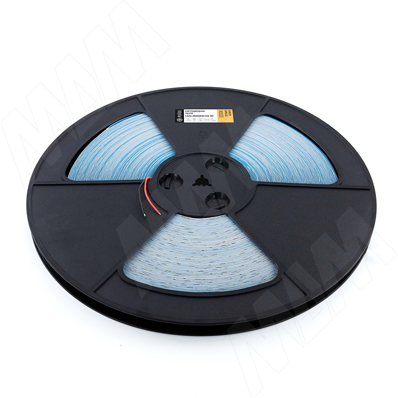 Лента светодиодная 2835/120, 24V, 50 м, теплый белый 3200К, IP20, 9.6W/1м (LS24-2835WW-9.6-50)