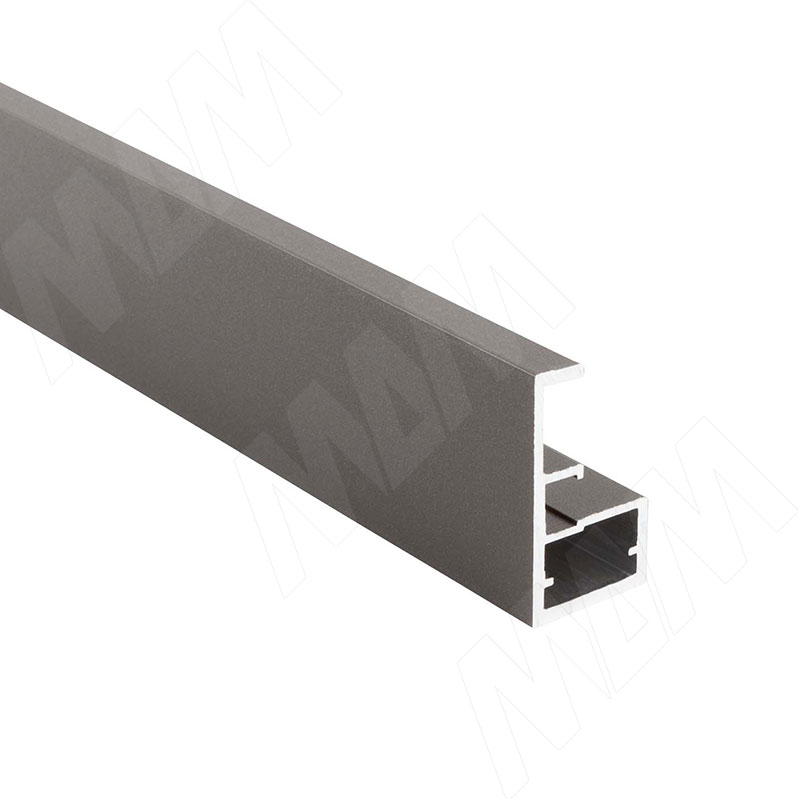 LINEA Профиль рамочный узкий, с интегрированной ручкой, графит (краска), L-2700 (FP00738HGP-S3)