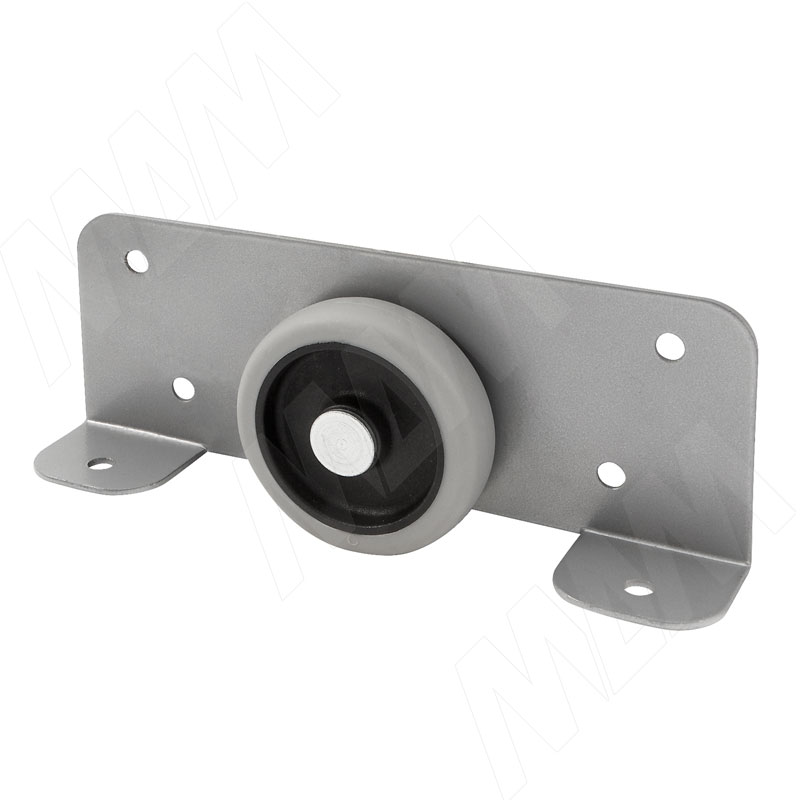 ЛОЙ 50-3 Опора колесная D50 мм прямоходная, прорезиненное колесо, серый, LOY 50-3 (CST25), Мебельное колесо