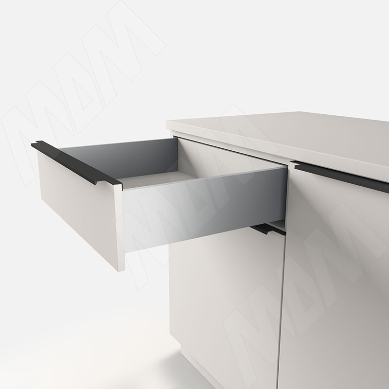 ЛС БОКС Комплект ящика 450 мм, Н120, с доводчиком, серый металлик, LS BOX (LS120450)