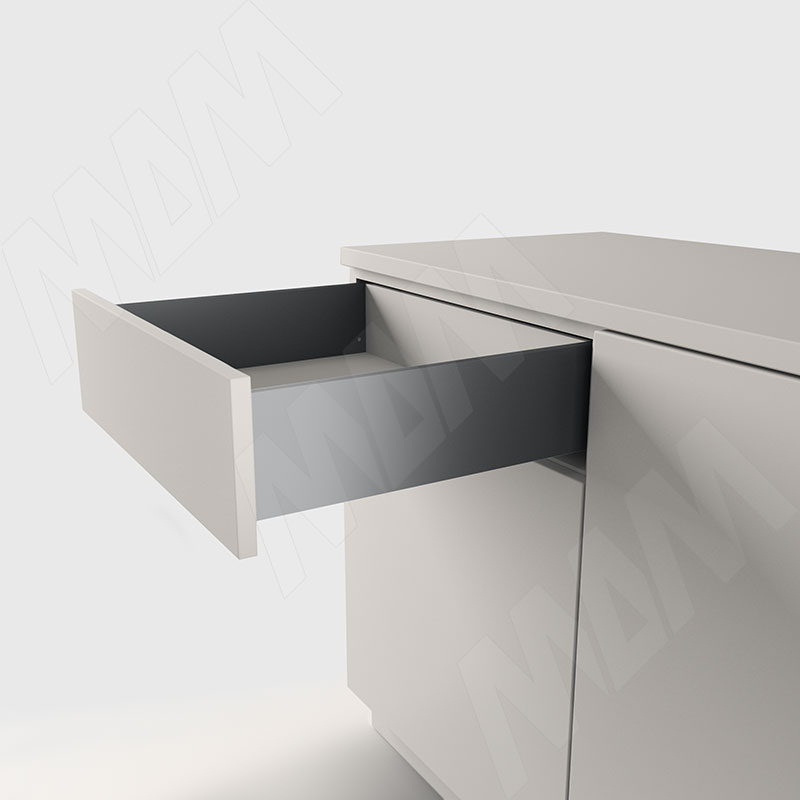 ЛС БОКС Комплект ящика 450 мм, Н120, с толкателем, графит, LS BOX (LT120450GP)