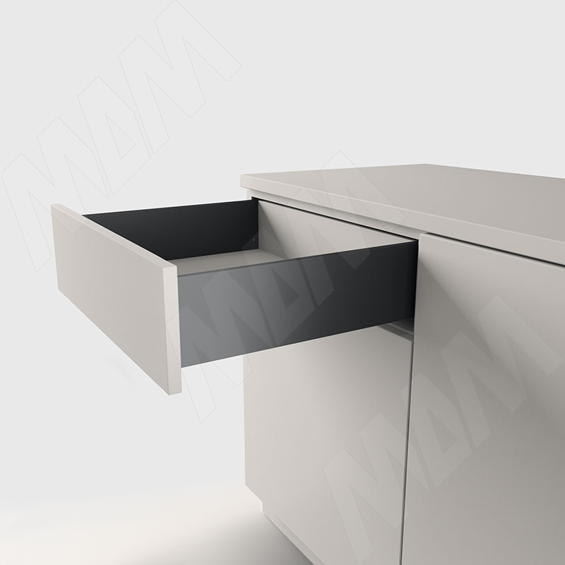ЛС БОКС Комплект ящика 500 мм, Н120, с толкателем, черный, LS BOX (LT120500BL)
