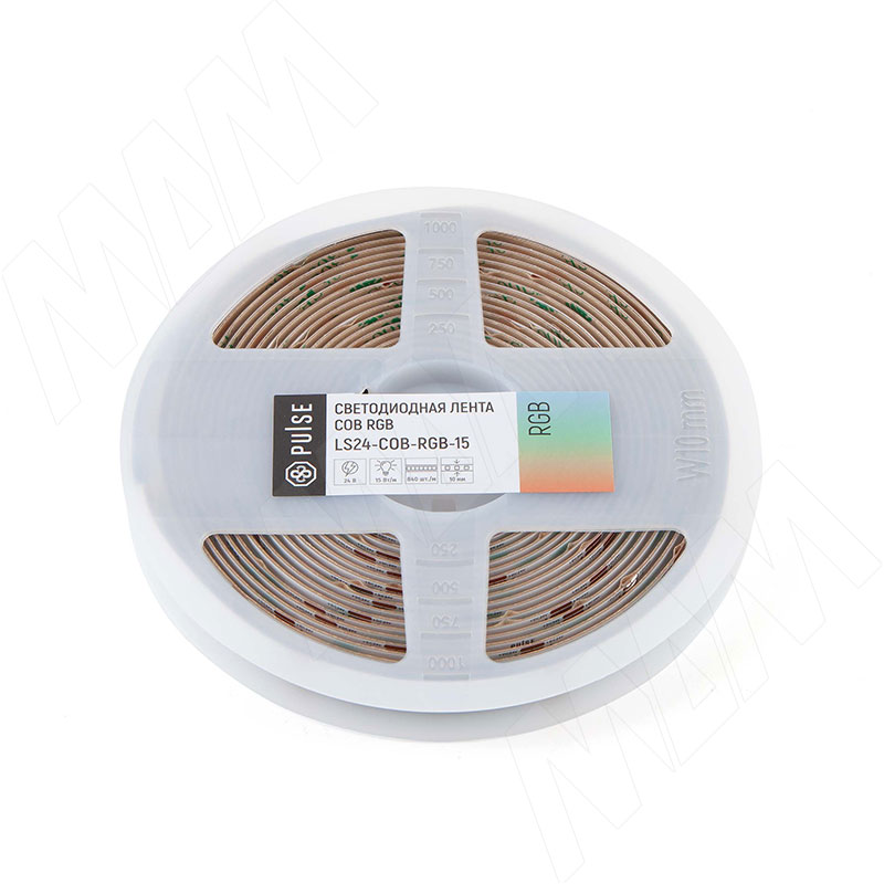 ЛЮКС COB лента светодиодная, RGB, 840 диодов, 24V, 5 м, IP20, 15W/1м, LUX (LS24-COB-RGB-15)