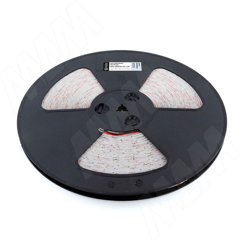 ЛЮКС Лента светодиодная 2835/120, 24V, 50 м, CRI 90, холодный белый 6000К, IP20, 9.6W/1м, LUX (LS24-2835CW-9.6-L-50)