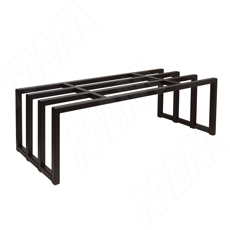 Металлокаркас-обувница 800x290x250мм черный (RAL 9005, муар) (MF.04.800x250.BLC)