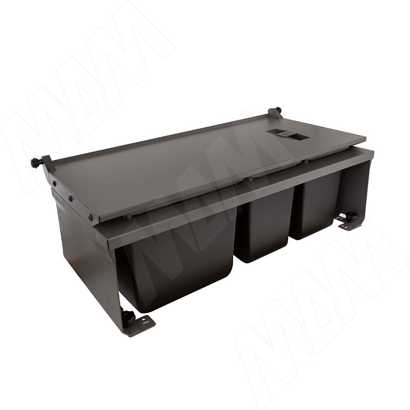 MOVEBIN M80A Система сортировки и хранения, 3 емкости (16,5л+10л+10л), установка в ящик, авт.крышка. (MVB080AGM)