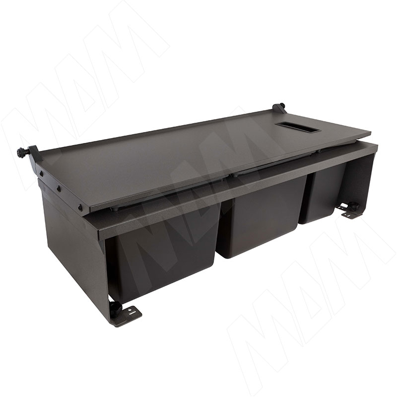 MOVEBIN M90A Система сортировки и хранения, 3 емкости (16,5л+16,5л+10л), установка в ящик, авт.крышка. (MVB090AGM)