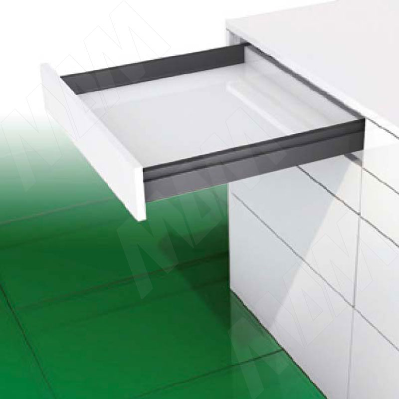 NOVA PRO SCALA [L] Ящик 63 мм под духовку, плавное закрывание, графит, 450 мм (NPSC.L.040.450 (графит))
