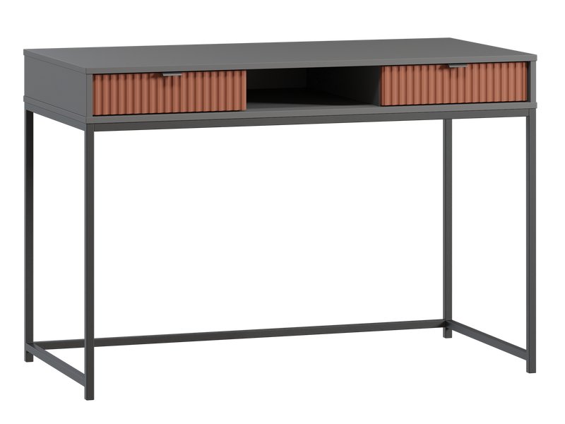 Письменный стол Трейвис 120x60 Терракотовый/Черный