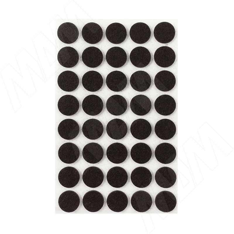 Подпятник самоклеящийся круглый D20 мм, черный, 40 шт. (HR20-BL)