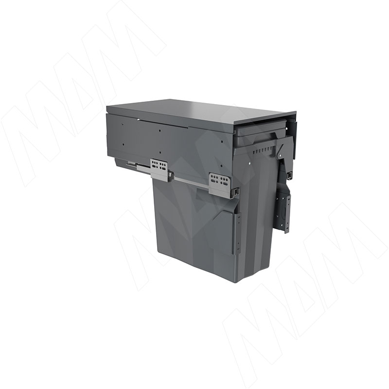 PROBOX F30 Система сортировки и хранения, 1 емкость (1x25), креп. фасада, полн.выдв., плавн.закр., крышка-полка, графит (MBN301-25DGMID)