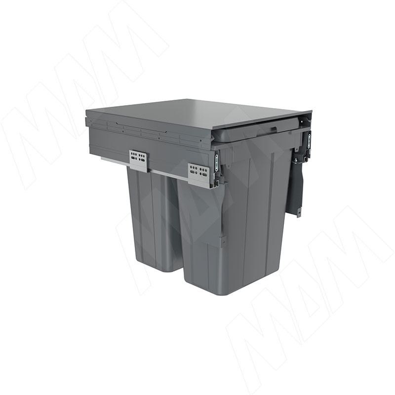 PROBOX LT F45 Система сортировки и хранения, 2 емкости (2x21), креп. фасада, полн.выдв., плавн.закр., графит (BRD452-42DG)