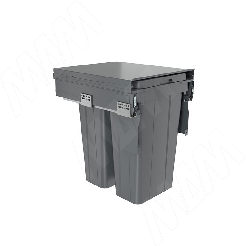 PROBOX LT F45 Система сортировки и хранения, 2 емкости (2x27), креп. фасада, полн.выдв., плавн.закр., графит (BRD452-54DG)