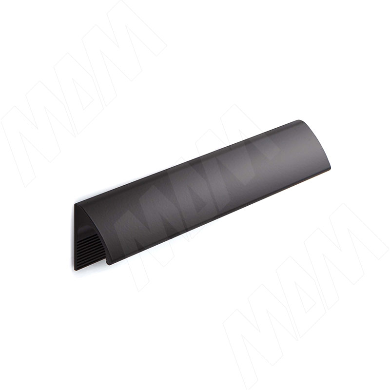 Профиль-ручка 160мм (L=180мм) черный матовый (краска RAL9005) (PH.RU30.180.BL)