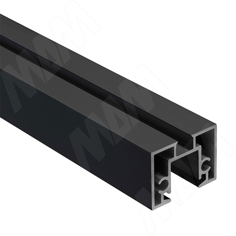 PS65 Горизонтальный профиль верх/низ, черный, L-6000 (PR657003046RUBL)