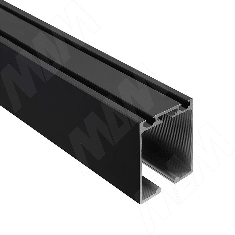 PS65 Направляющая одинарная верхняя, черный, L-3000 (PR657003041RUBL-S3)