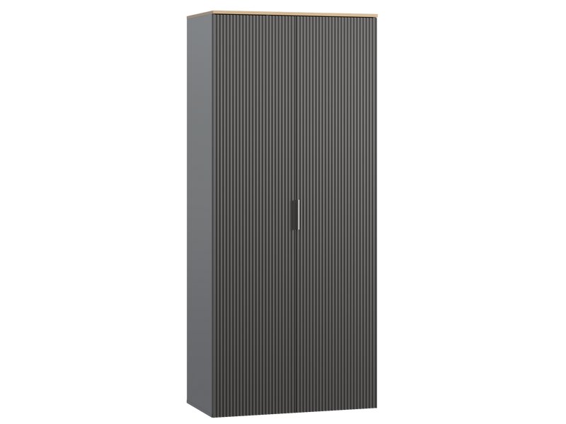 Распашной шкаф Енссон 2-90x210 Графитовый