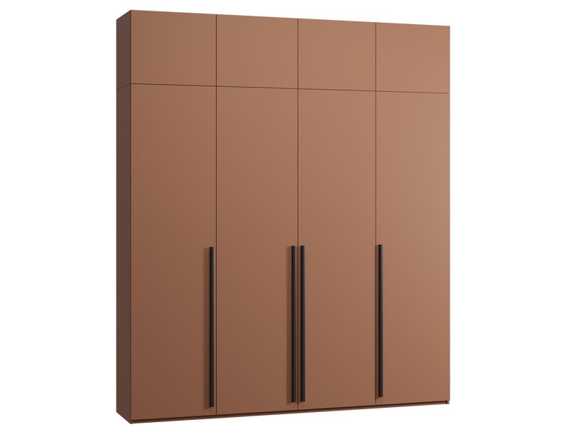 Распашной шкаф Кимбол 4.1-240x280 Терракотовый