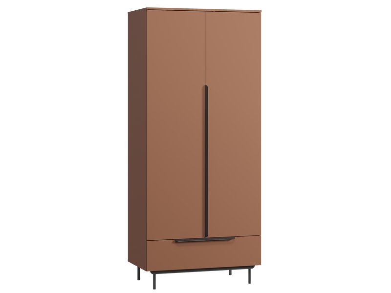 Распашной шкаф Квелен 2-96x220 Терракотовый