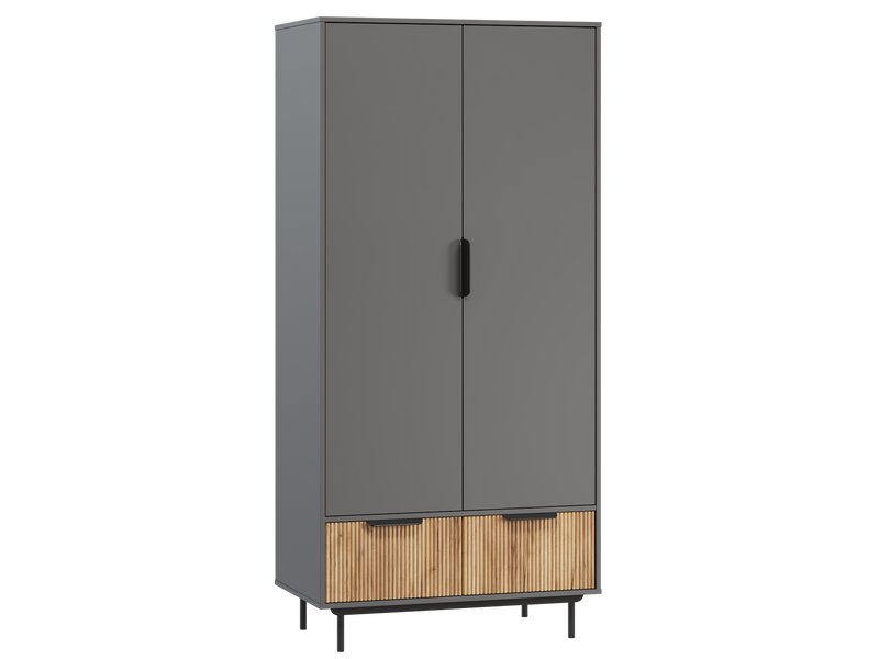 Распашной шкаф Леванте 2-97x205 Графитовый