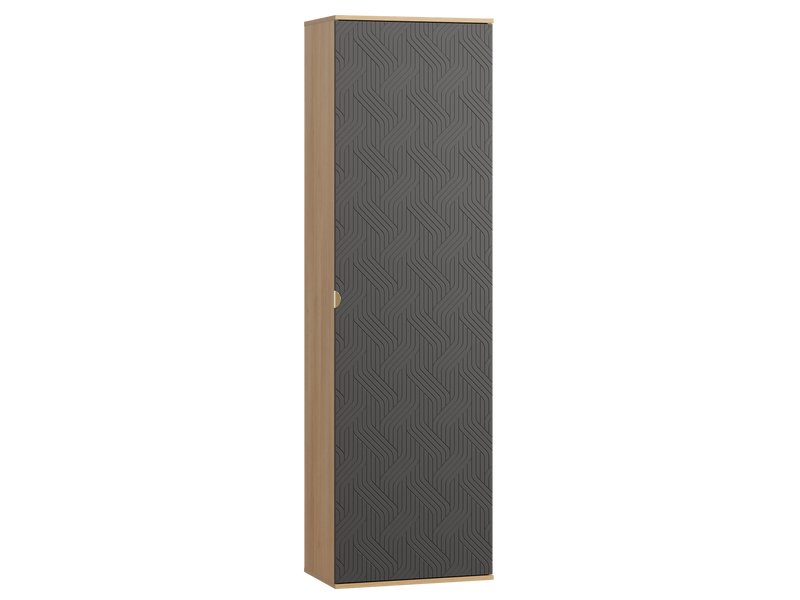 Распашной шкаф Монблан 1.1-63x214 Косы Графитовый