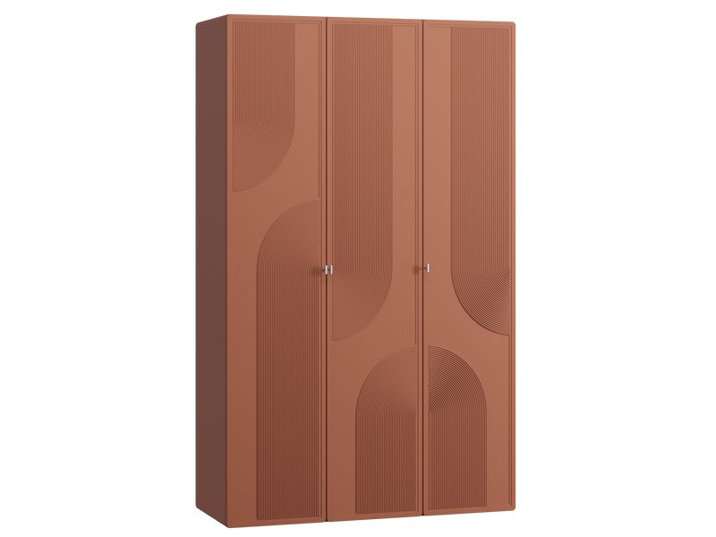 Распашной шкаф Монсон 3-135x222 Терракотовый
