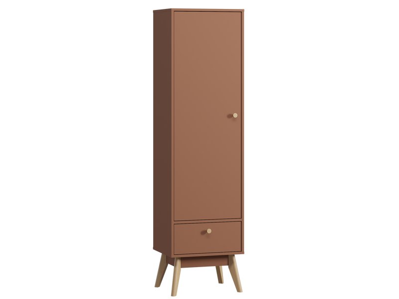 Распашной шкаф Торвалль 1.1-50x185 Терракотовый