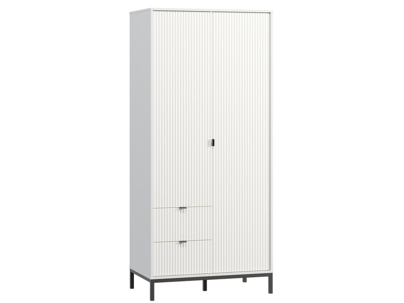 Распашной шкаф Трейвис 2-93x205 Белый