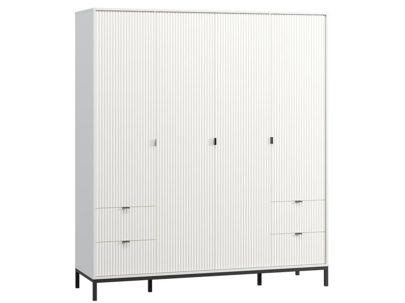 Распашной шкаф Трейвис 4-181x205 Белый
