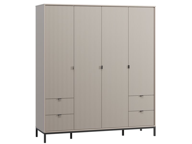 Распашной шкаф Трейвис 4-181x205 Латте