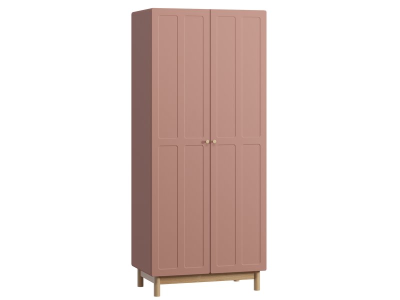 Распашной шкаф Виклу 2-90x210 Розовый