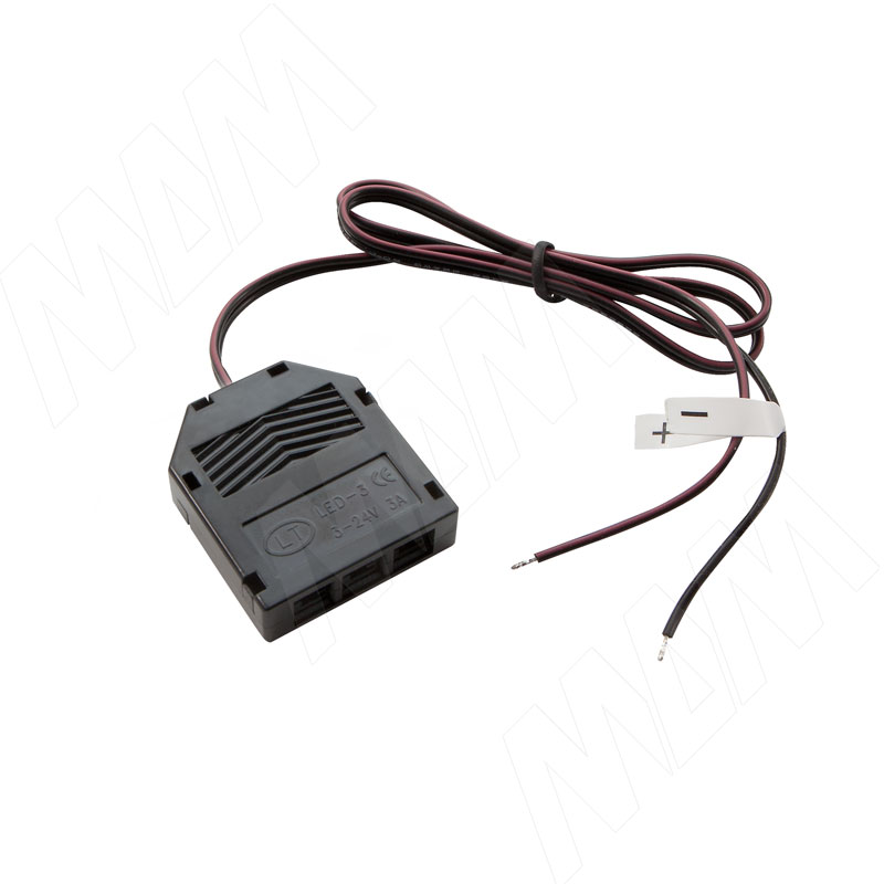 Разветвитель на 3 розетки, провода, 500 мм, 12V (DIS-LED-WR-3)
