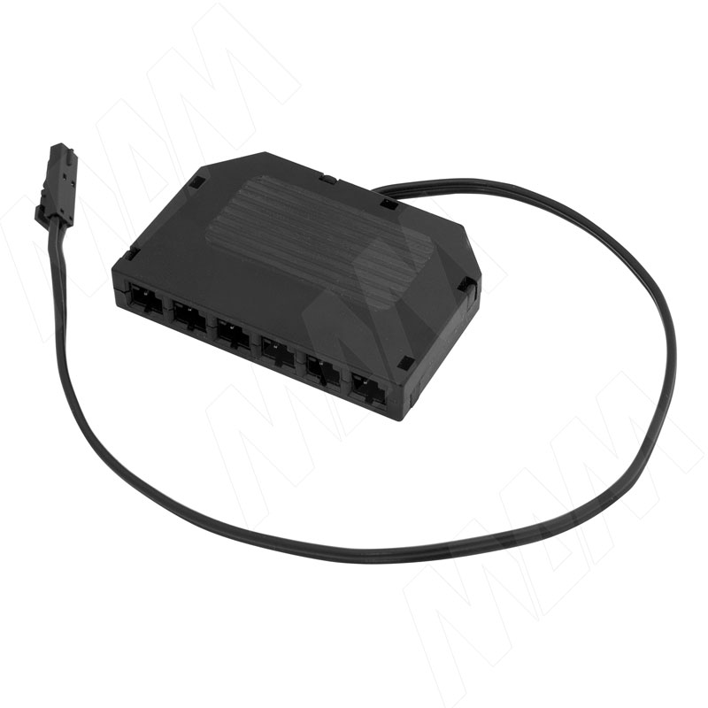 Разветвитель на 6 розеток, разъем - LED (DISTR-LED1M6F)