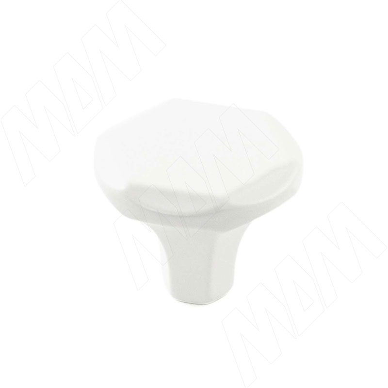 Ручка-кнопка белый матовый D30мм (WPO.826.030.00N3)