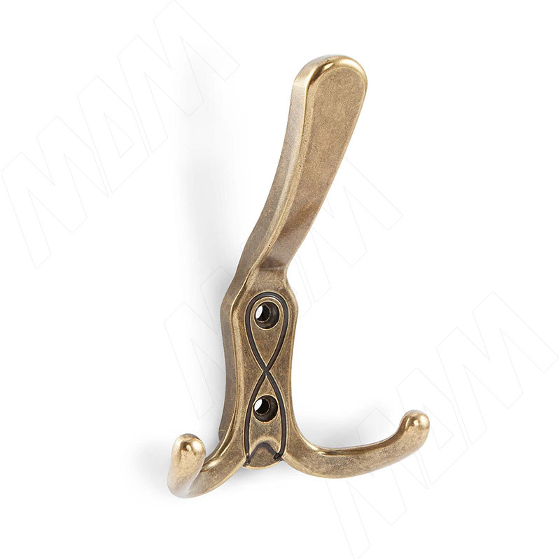 СЕРПЕНТЭ Крючок трехрожковый бронза состаренная, SERPENTE (HK.30.ABV)