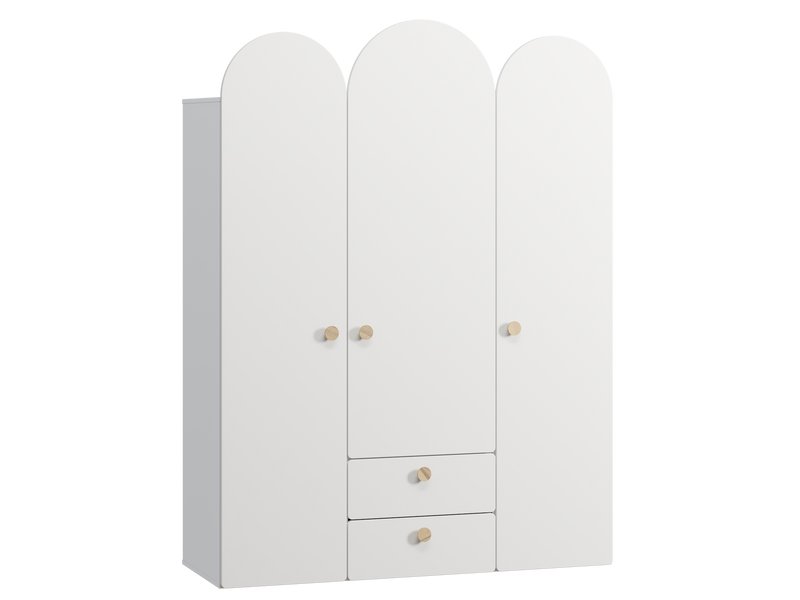 Шкаф детский Арчи 3-145x196 Белый